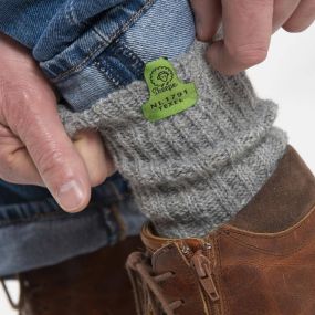 Socken aus grauer wolle - Skeepe Socken aus Schafwolle - Texel
