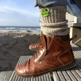 chaussettes en laine pour hommes - marron